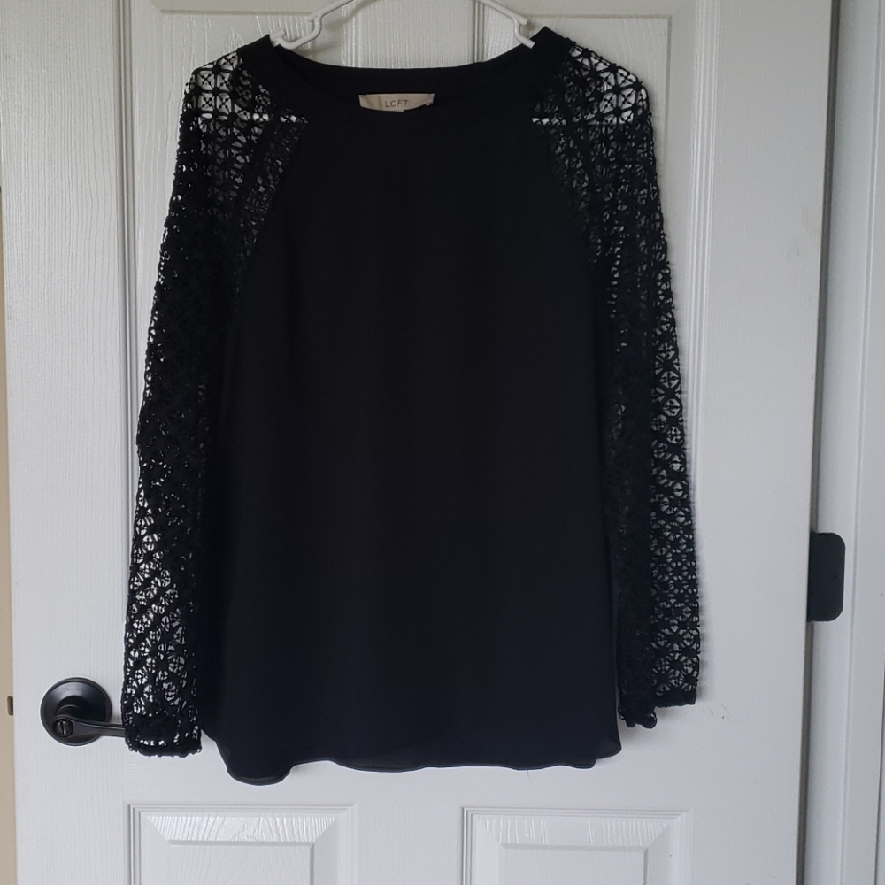 NWOT LOFT Crochet Blouse